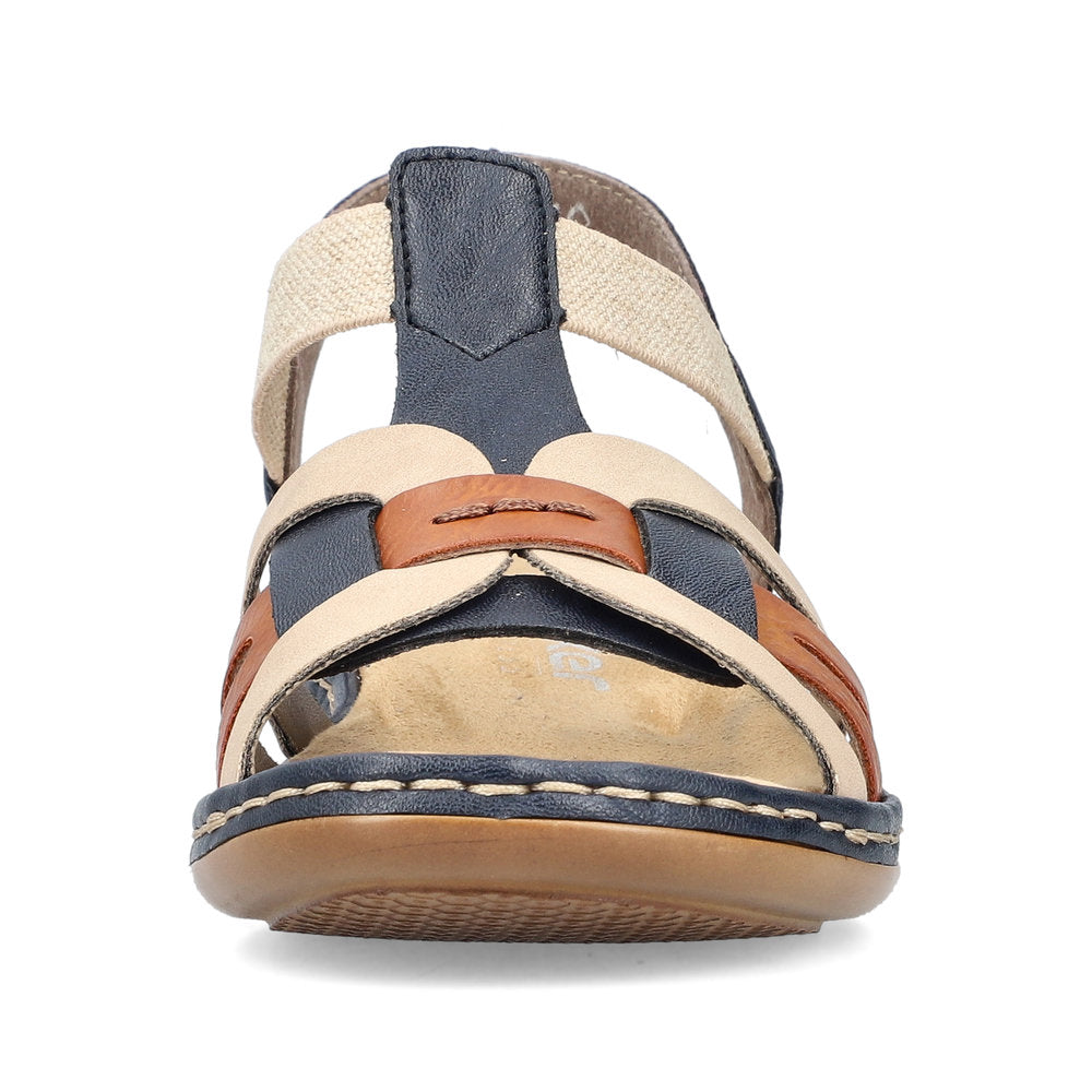 Rieker 6591890 Womens Navy Combi Sandal
