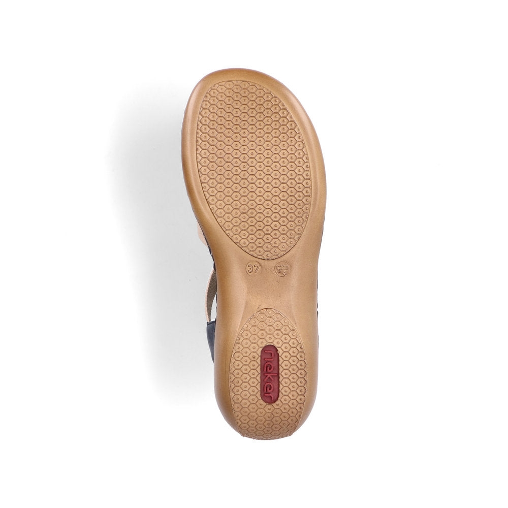 Rieker 6591890 Womens Navy Combi Sandal