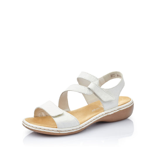 Rieker 659C780 Womens White Sandal