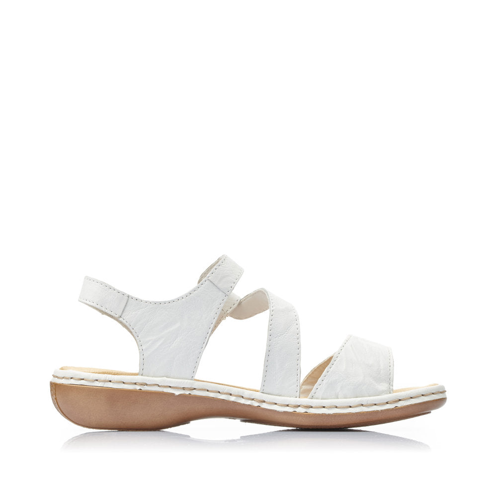Rieker 659C780 Womens White Sandal