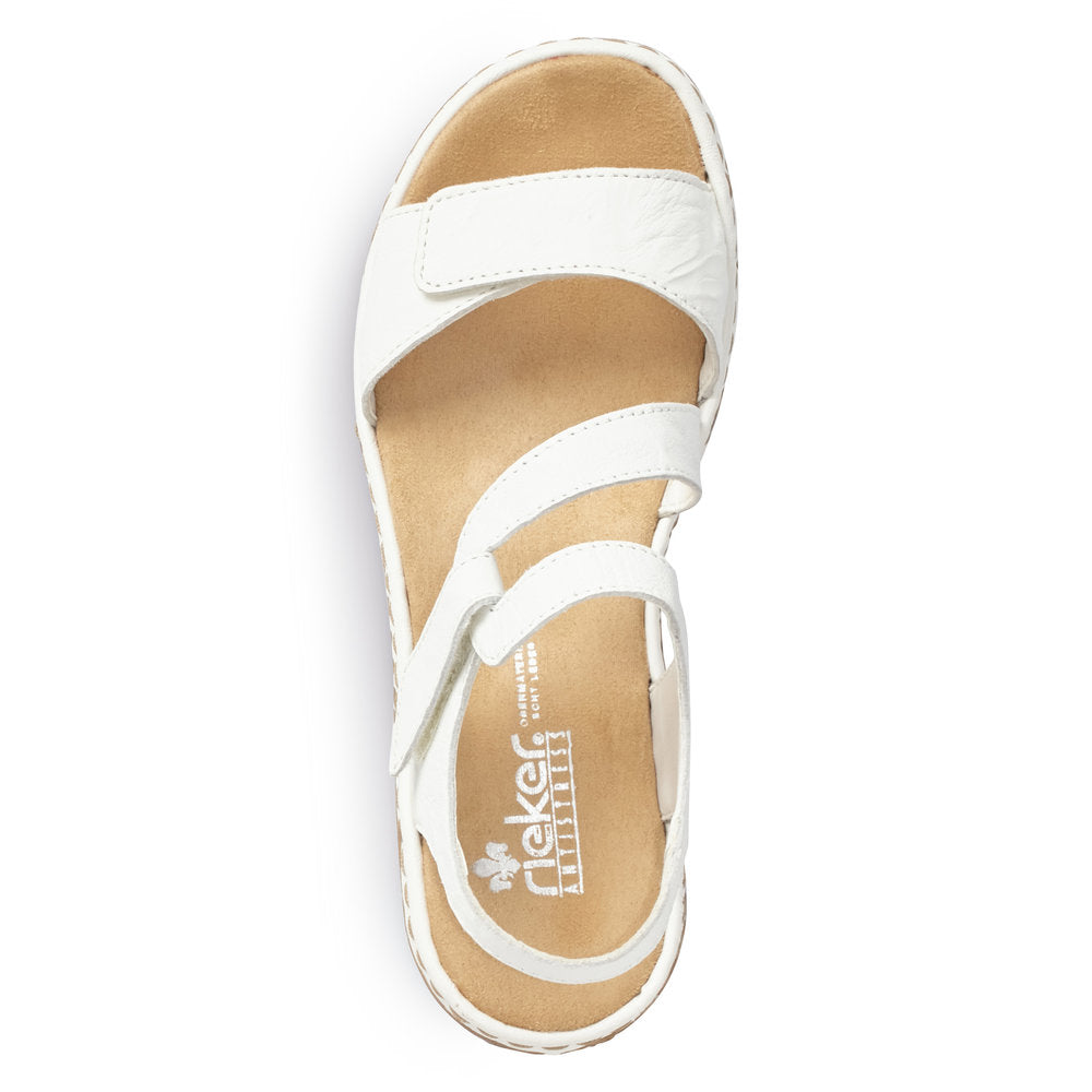 Rieker 659C780 Womens White Sandal