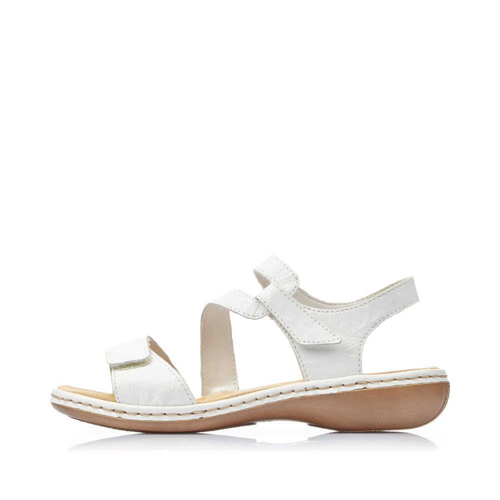 Rieker 659C780 Womens White Sandal