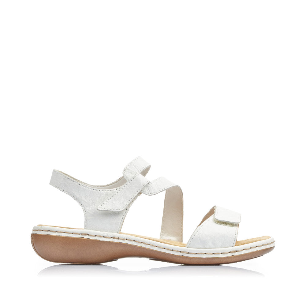 Rieker 659C780 Womens White Sandal