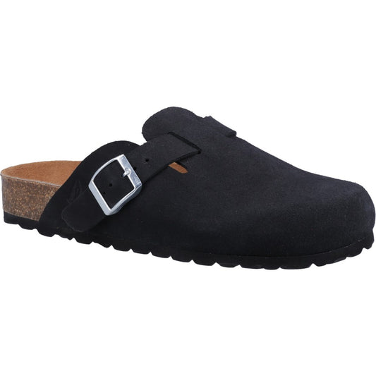 Hush Puppies Bailey Women Black Suede Clog