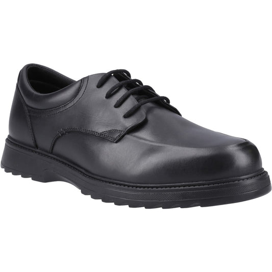 Hush Puppies Romeo Boys Black Lace School Shoe