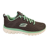 Skechers Graceful Get Connected Womens Charcoal Green Trainer