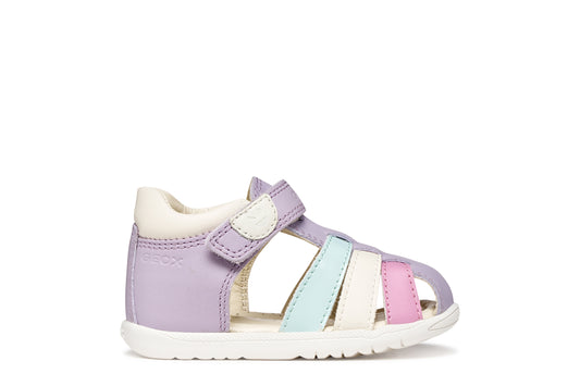 Geox Macchia Girls Lilac Closed Toe Fisherman Sandal