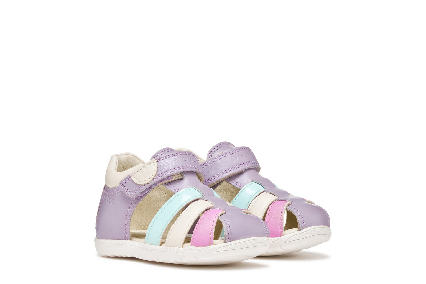 Geox Macchia Girls Lilac Closed Toe Fisherman Sandal