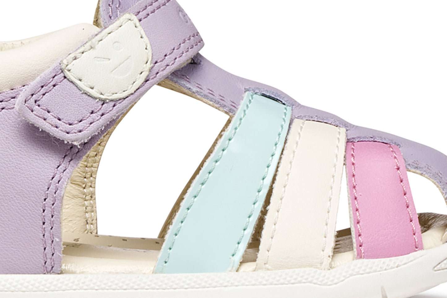 Geox Macchia Girls Lilac Closed Toe Fisherman Sandal