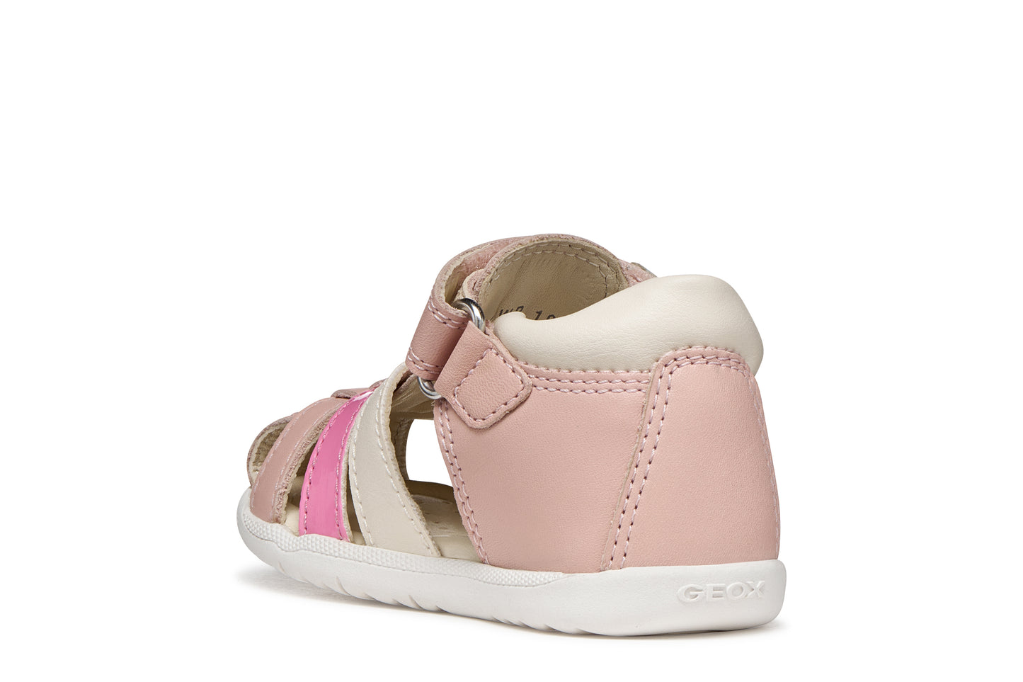 Geox Macchia Girls Rose Pink Closed Toe Fisherman Sandal