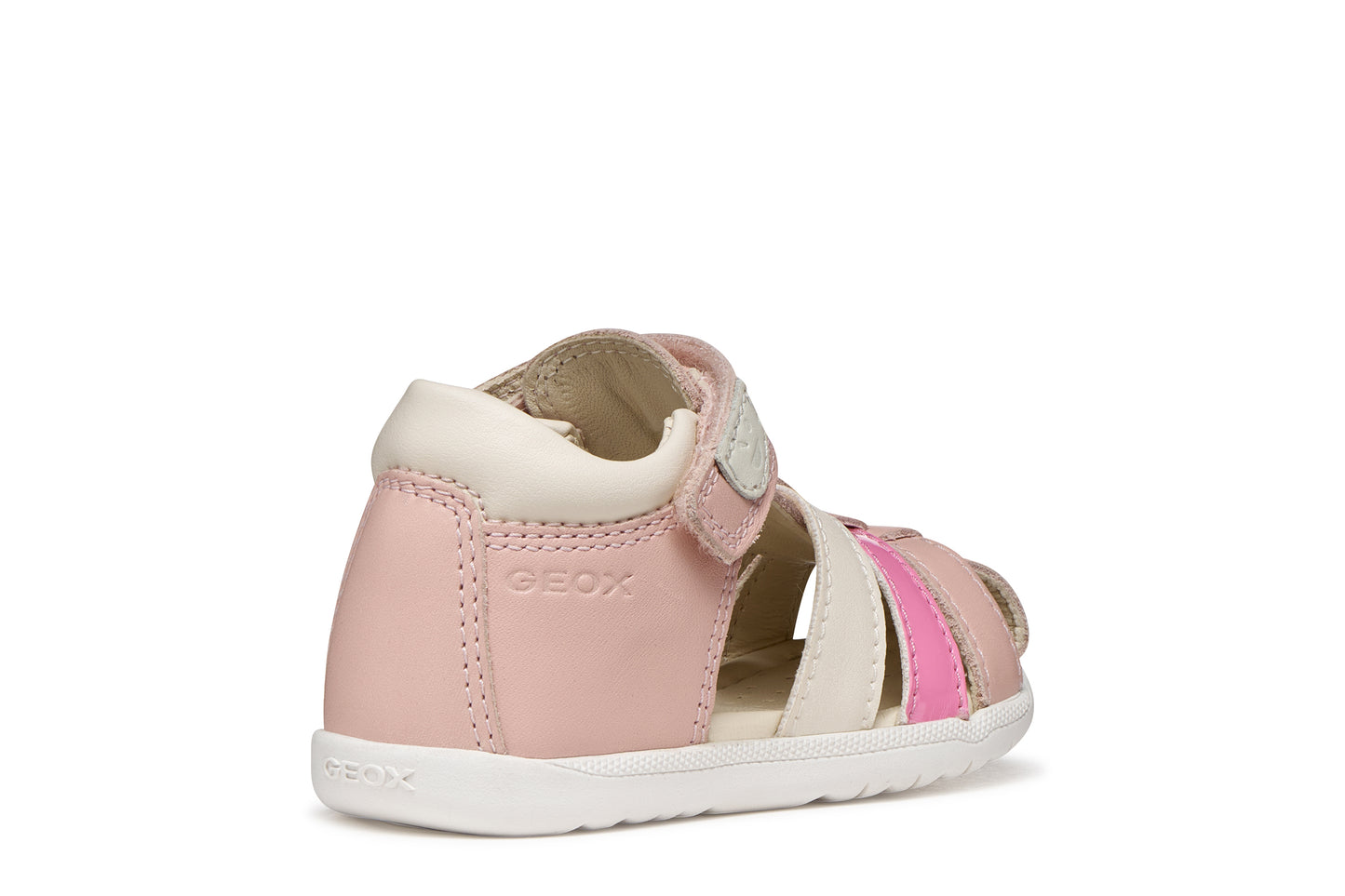 Geox Macchia Girls Rose Pink Closed Toe Fisherman Sandal
