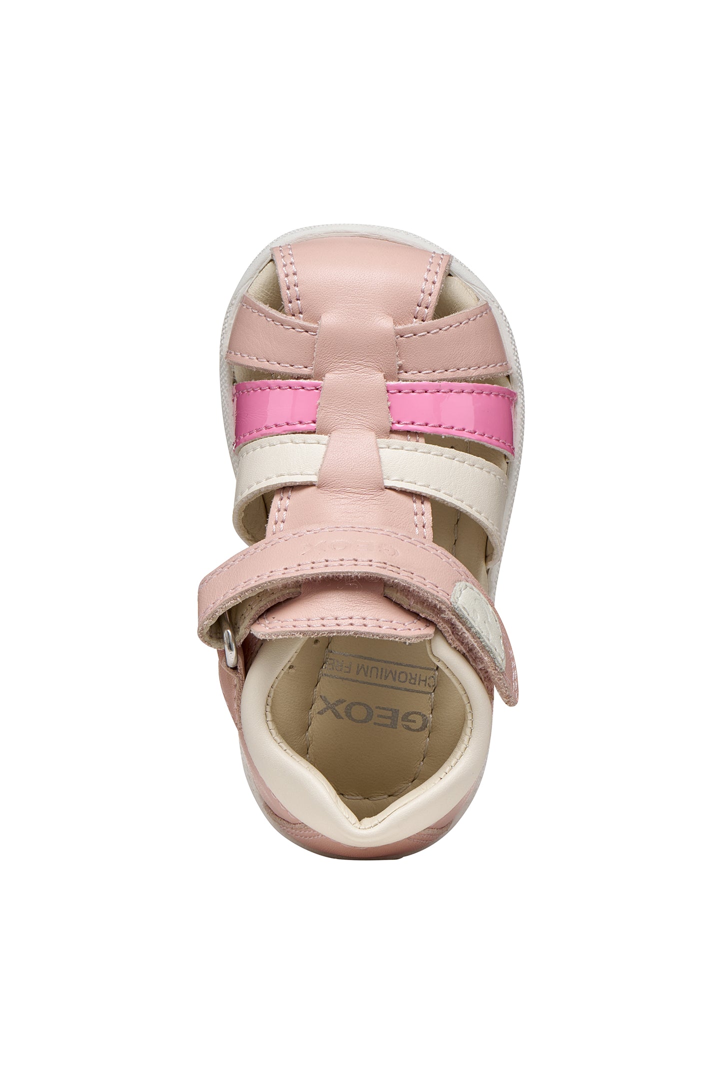 Geox Macchia Girls Rose Pink Closed Toe Fisherman Sandal