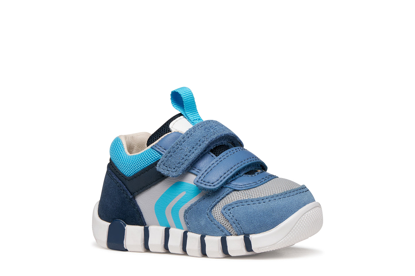 Geox Iupidoo Boys Blue Grey Trainer