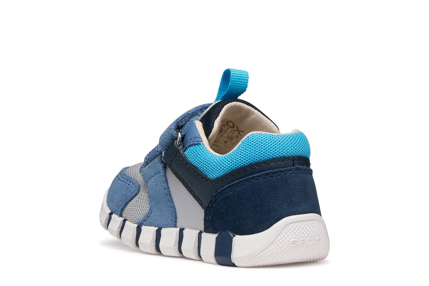 Geox Iupidoo Boys Blue Grey Trainer