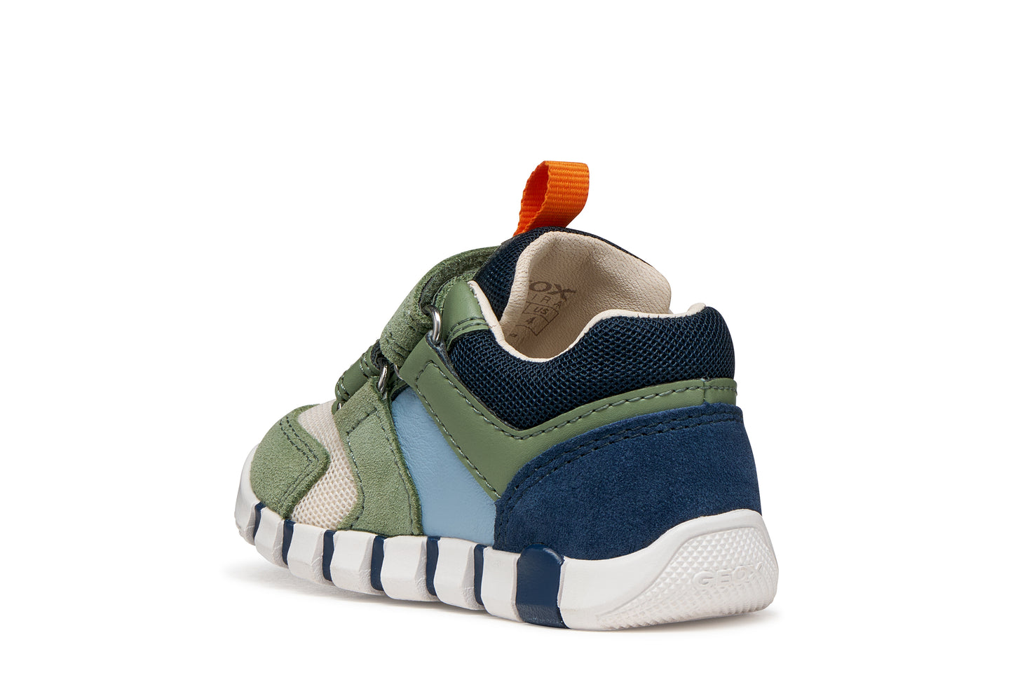 Geox Iupidoo Boys Green Navy Trainer