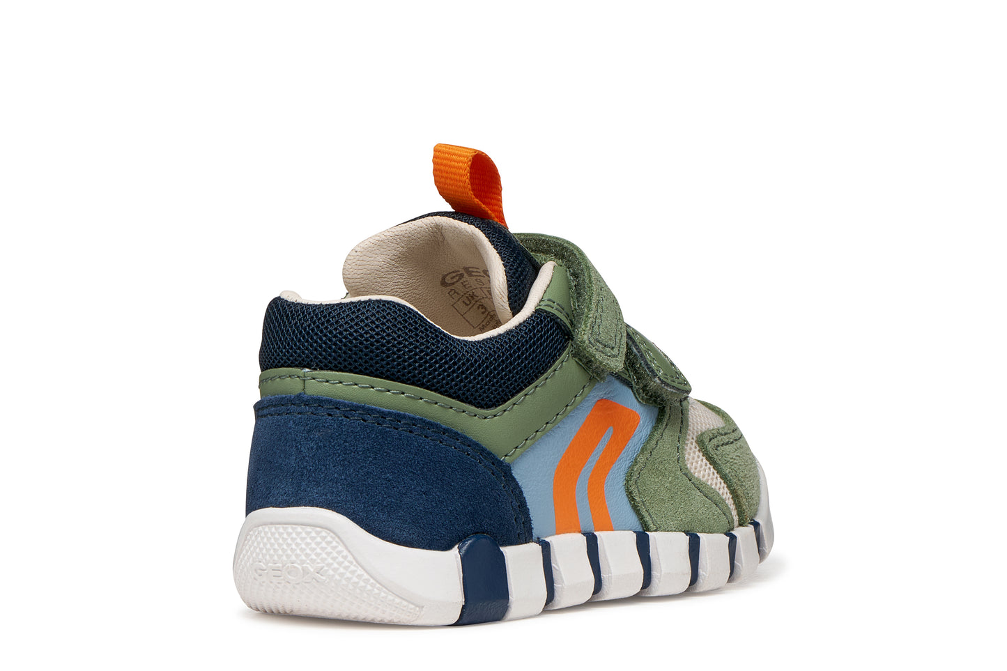 Geox Iupidoo Boys Green Navy Trainer