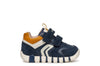 Geox Iupidoo Boys Navy Mustard Trainer