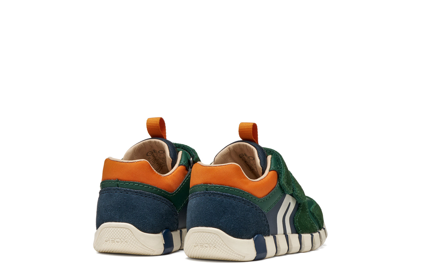 Geox Iupidoo Boys Green Orange Trainer