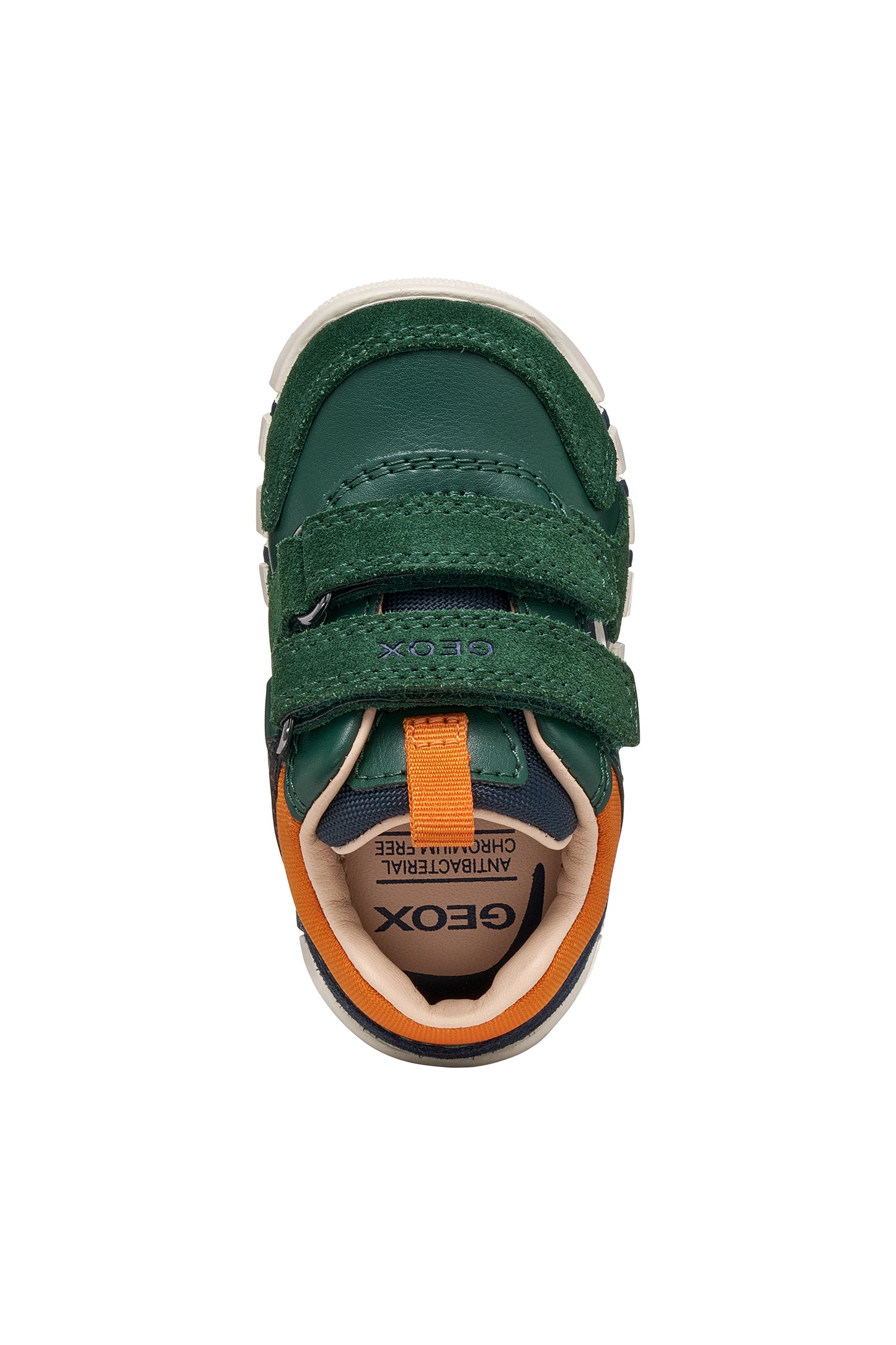 Geox Iupidoo Boys Green Orange Trainer