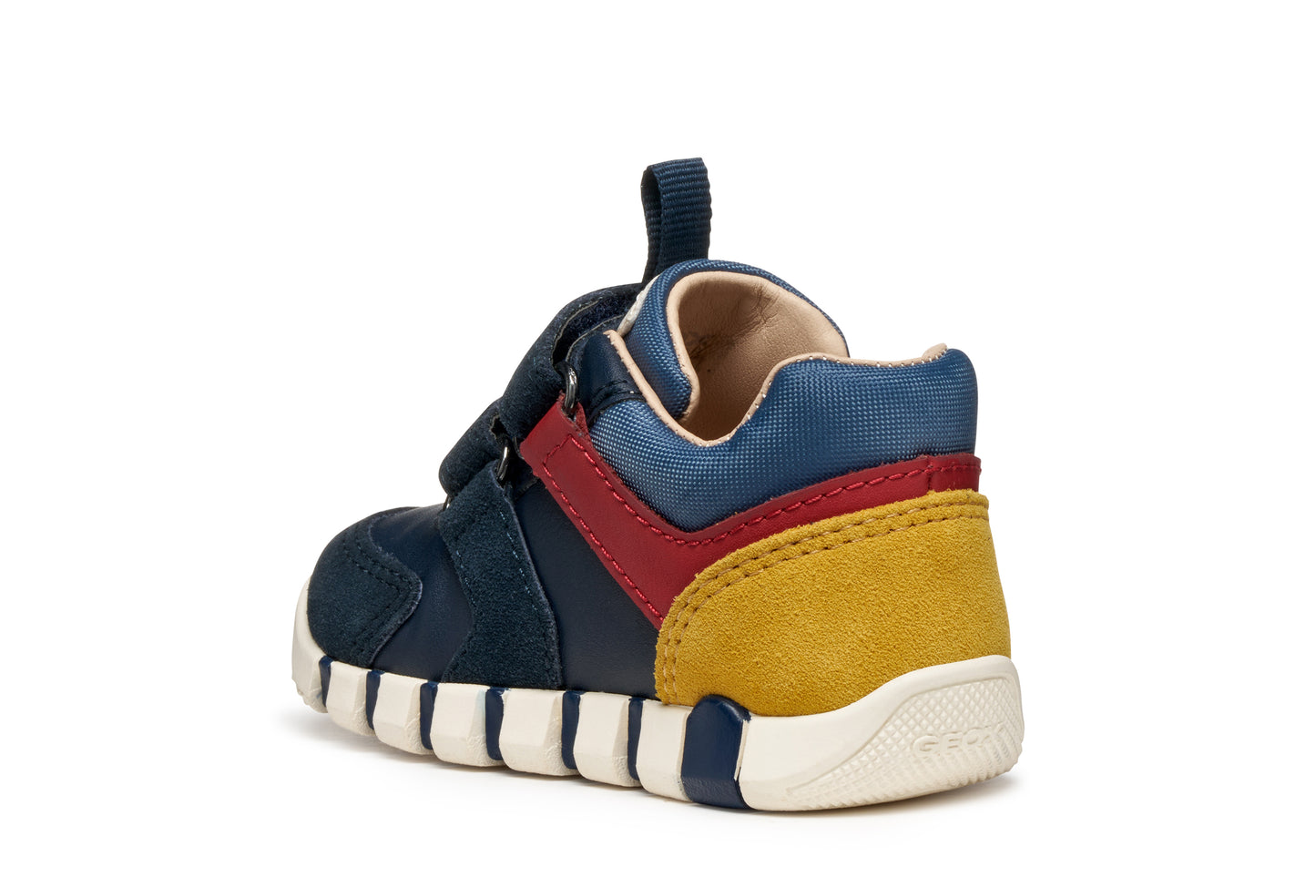 Geox Iupidoo Boys Navy Dark Red Trainer