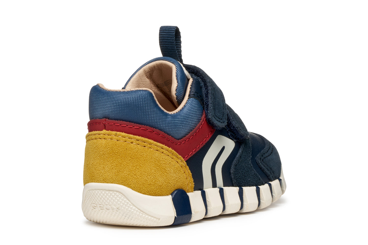 Geox Iupidoo Boys Navy Dark Red Trainer