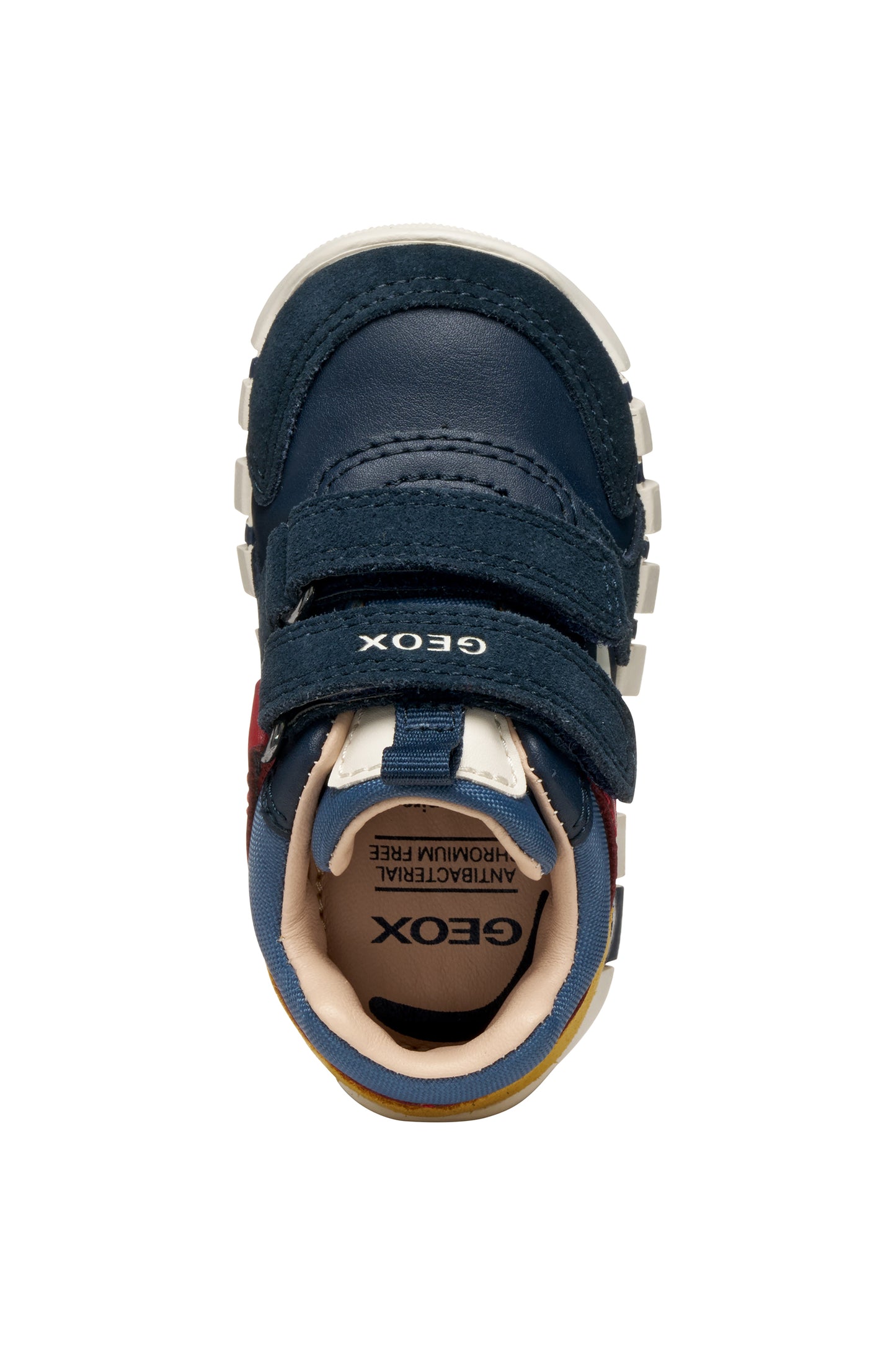 Geox Iupidoo Boys Navy Dark Red Trainer