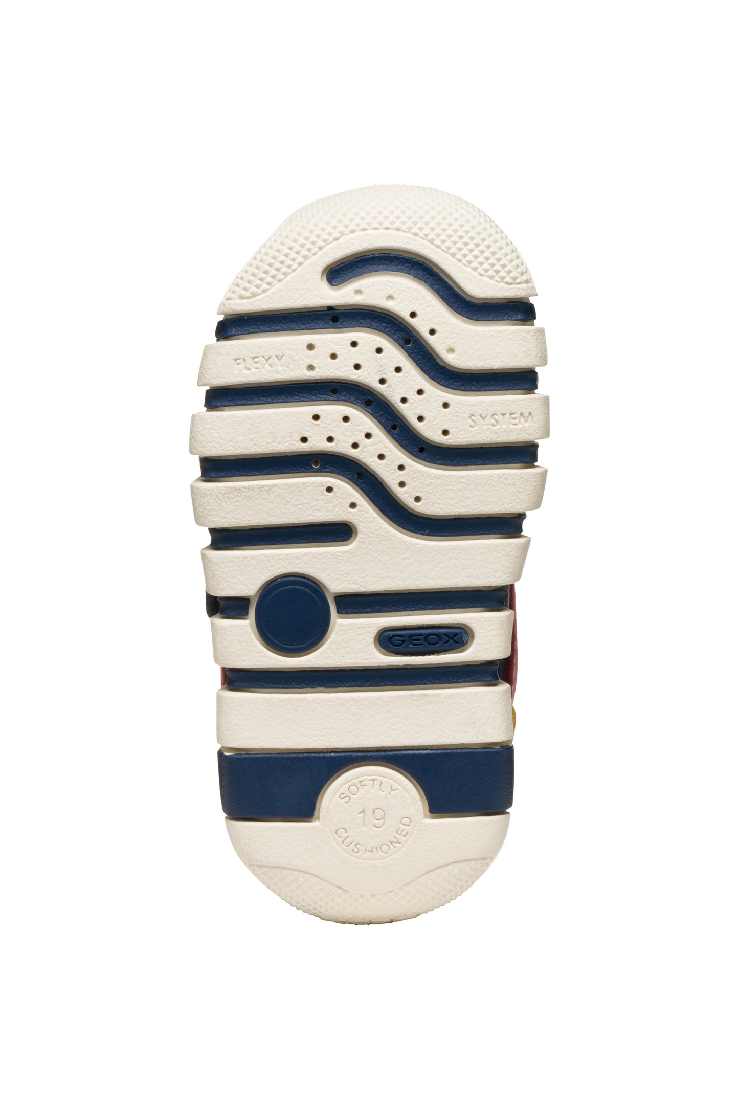 Geox Iupidoo Boys Navy Dark Red Trainer