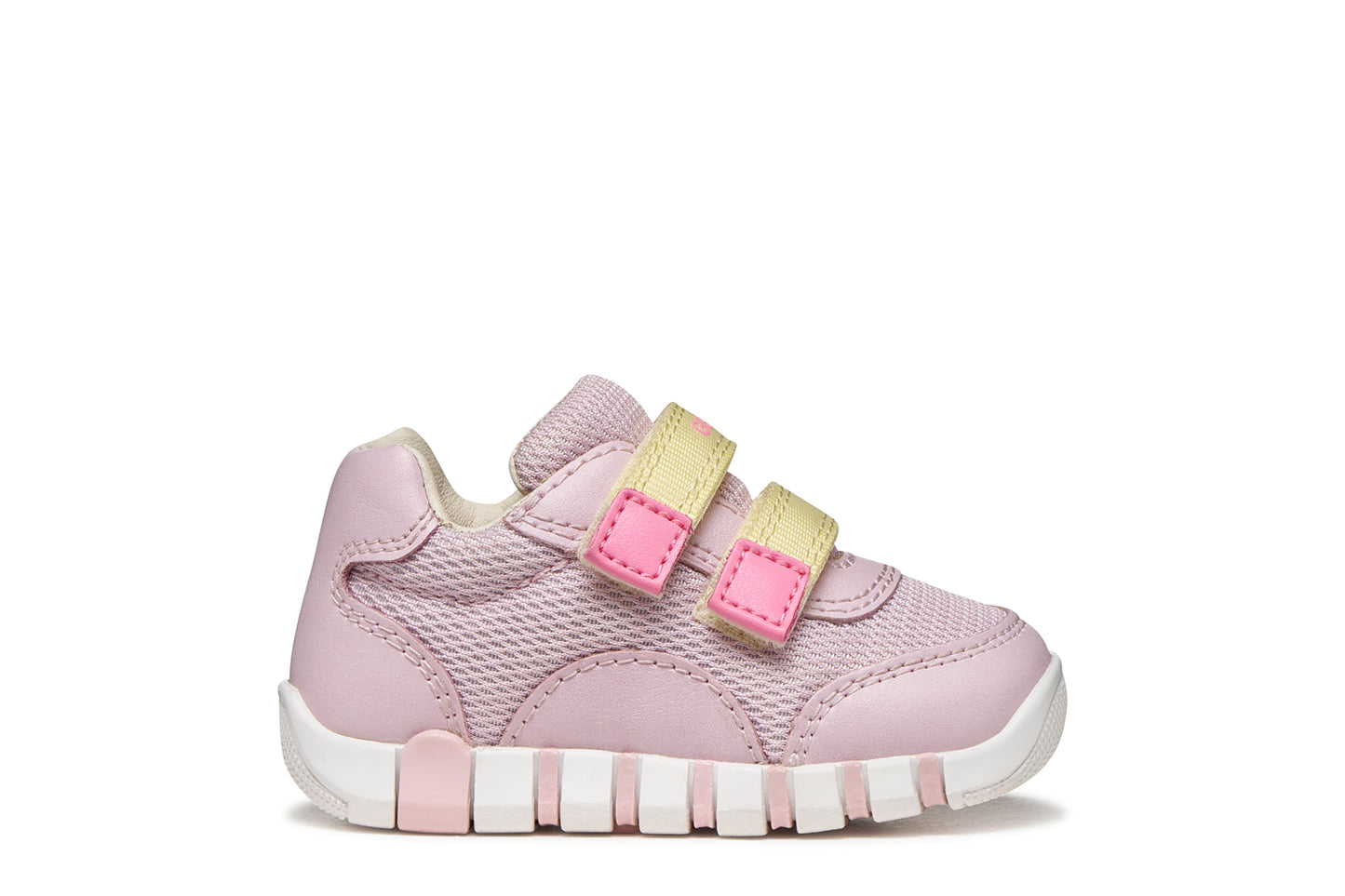Geox Iupidoo Girls Pink Yellow Trainer