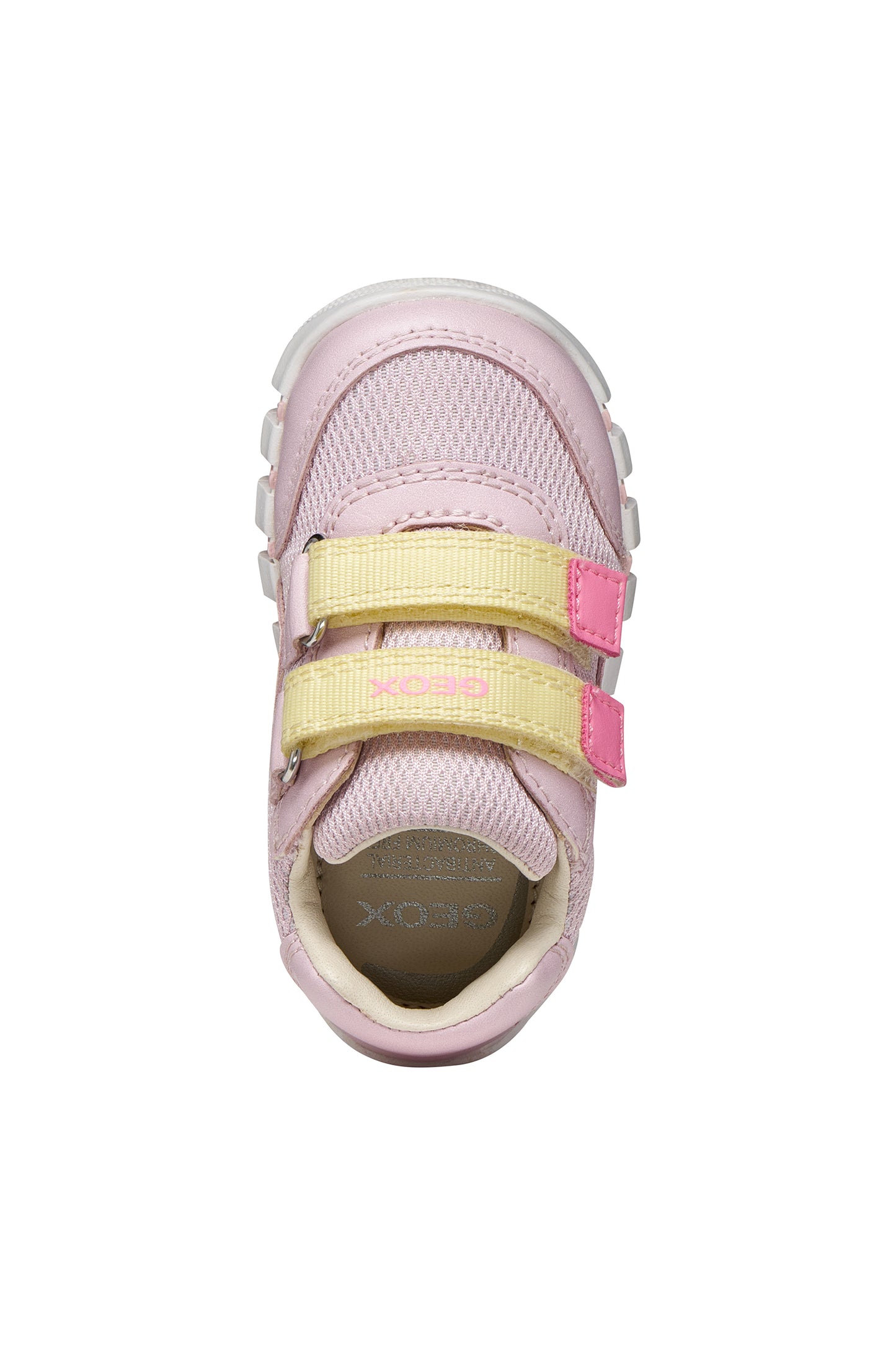 Geox Iupidoo Girls Pink Yellow Trainer