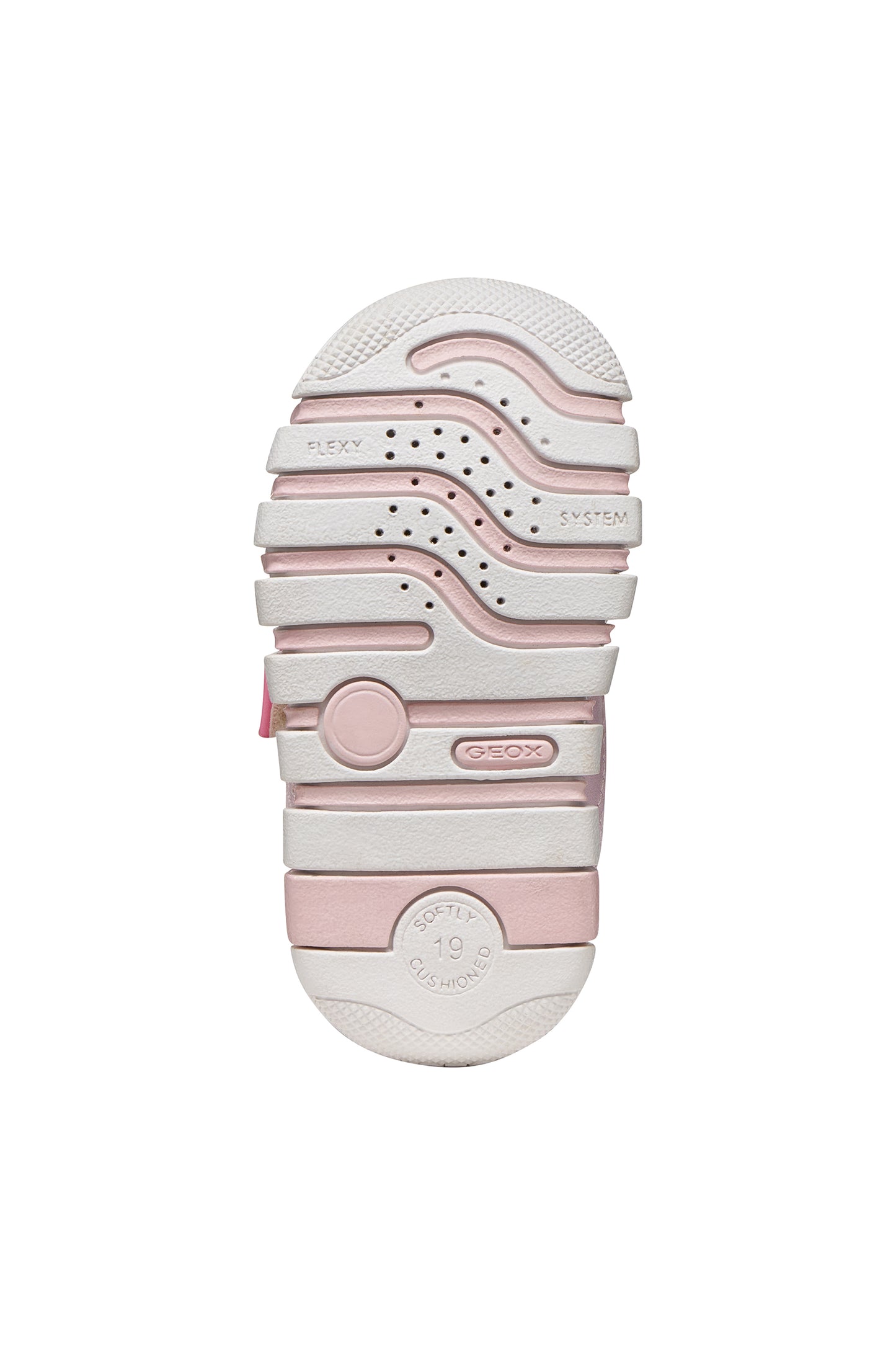 Geox Iupidoo Girls Pink Yellow Trainer
