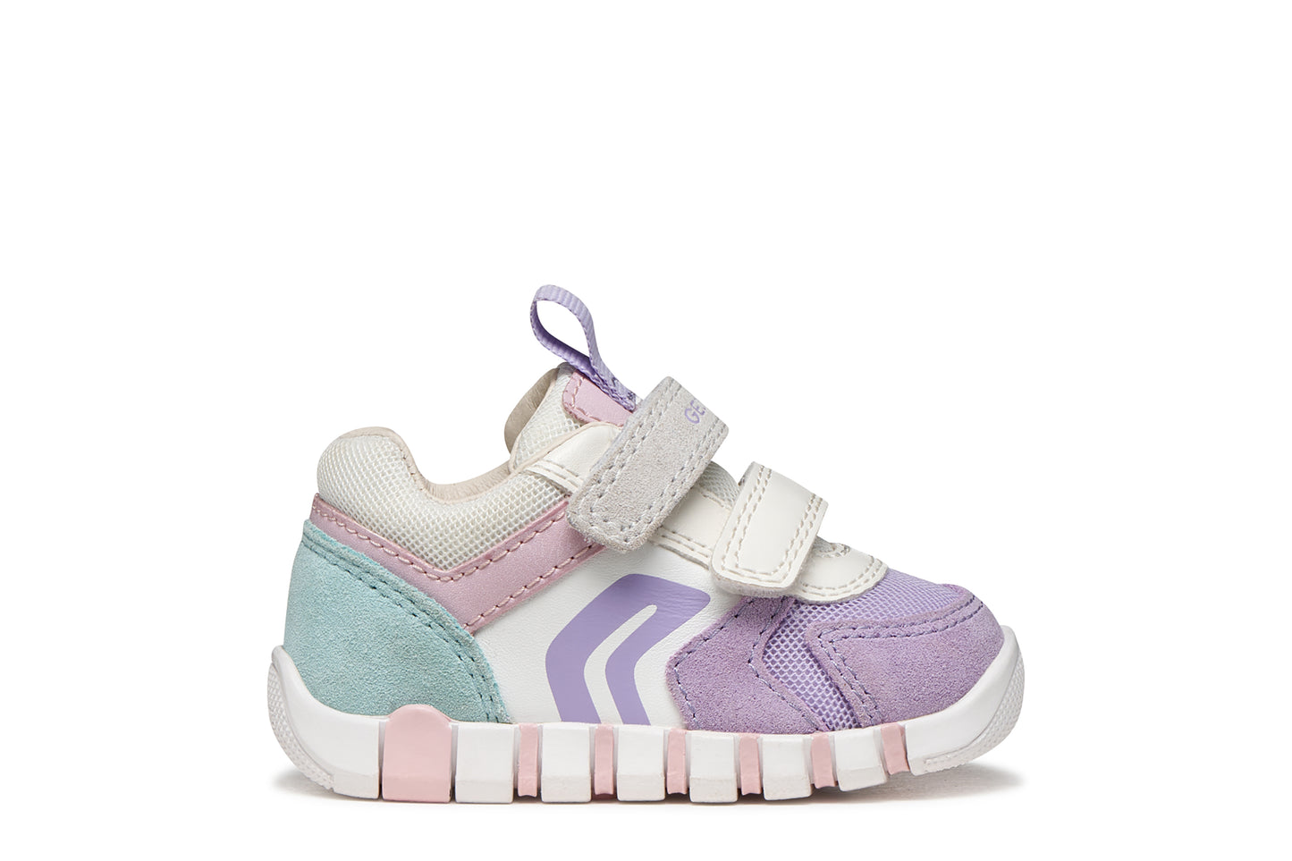 Geox Iupidoo Girls Lavender White Trainer