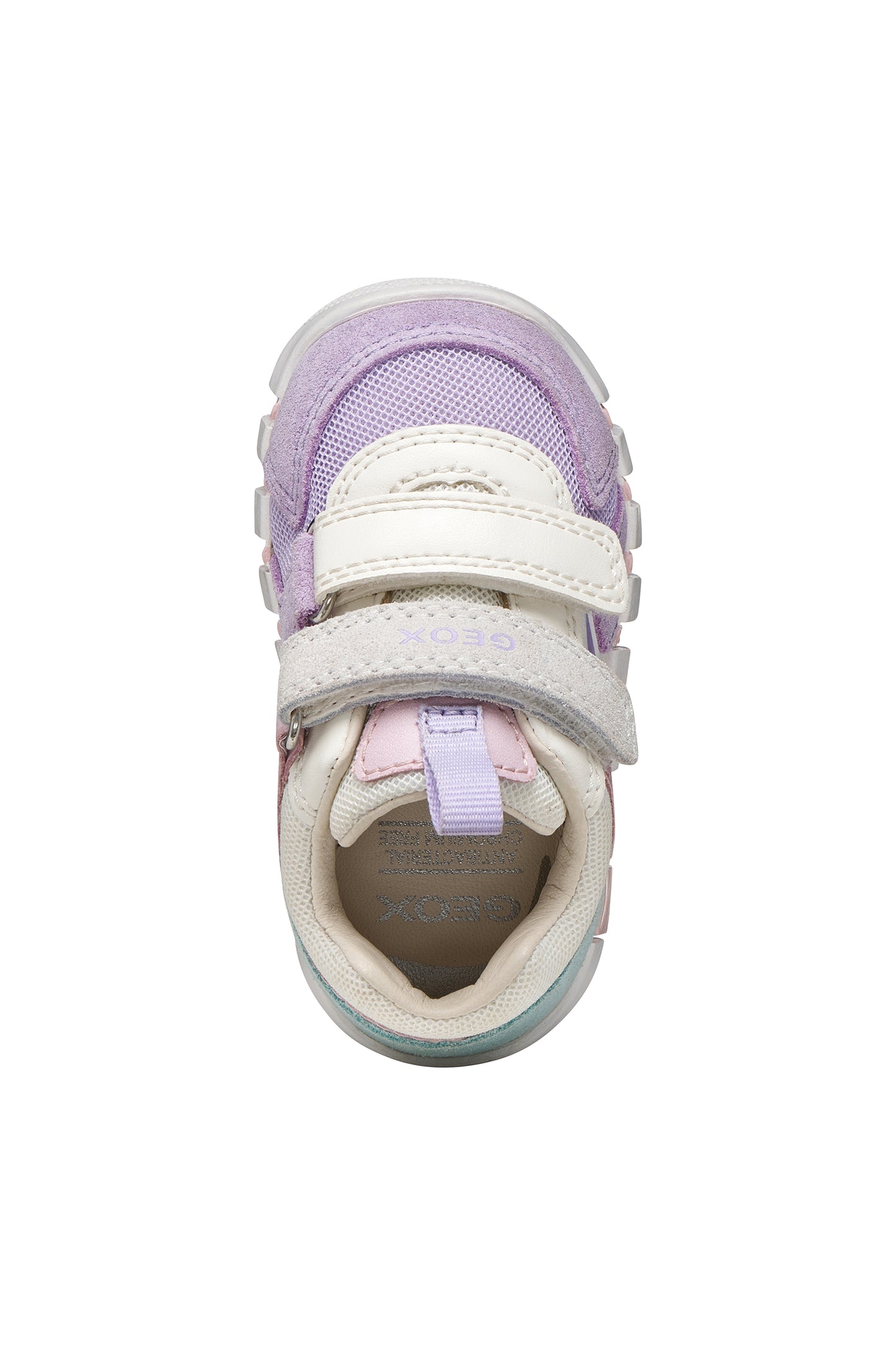 Geox Iupidoo Girls Lavender White Trainer