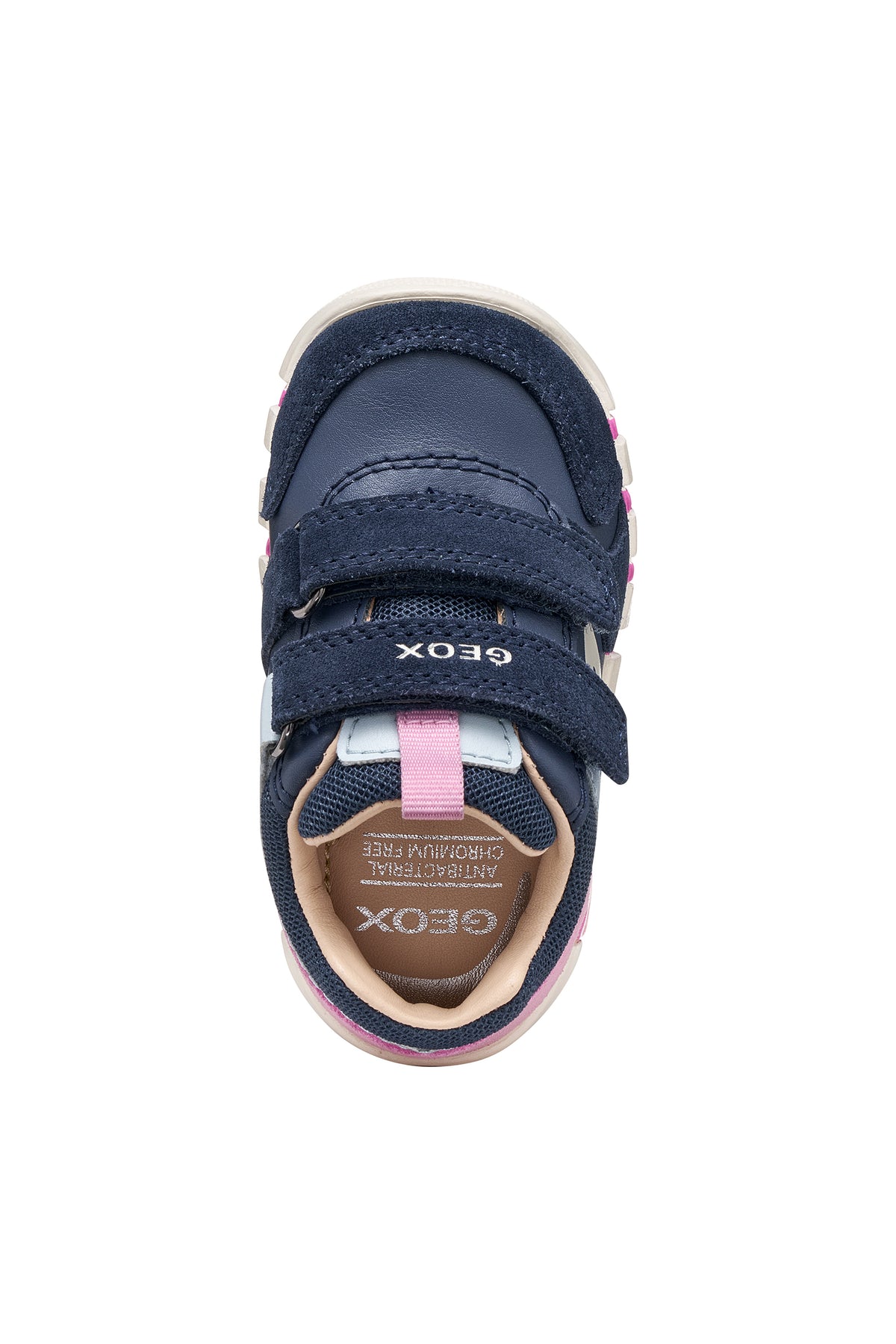 Geox Iupidoo Girls Navy Pink Trainer