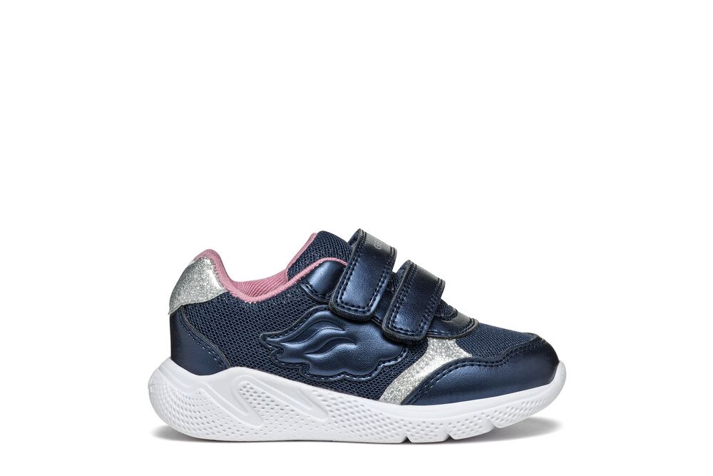 Geox Sprintye Girls Navy Wing Trainer