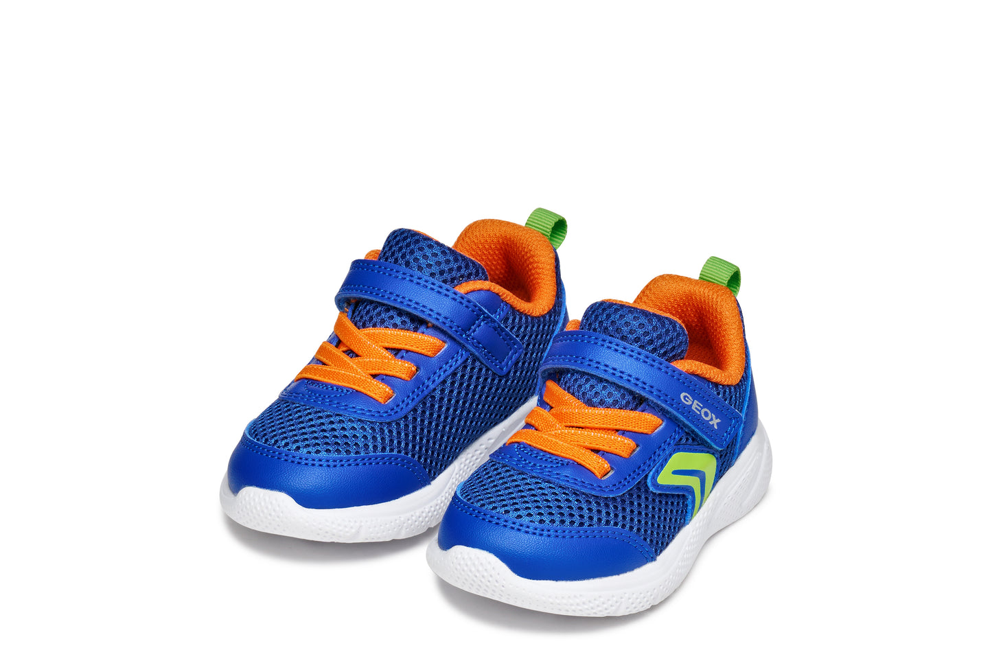 Geox Sprintye Boys Royal Blue Orange Infants Trainer