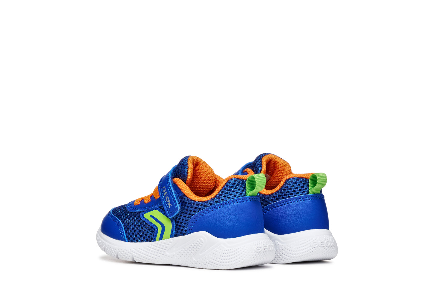 Geox Sprintye Boys Royal Blue Orange Infants Trainer