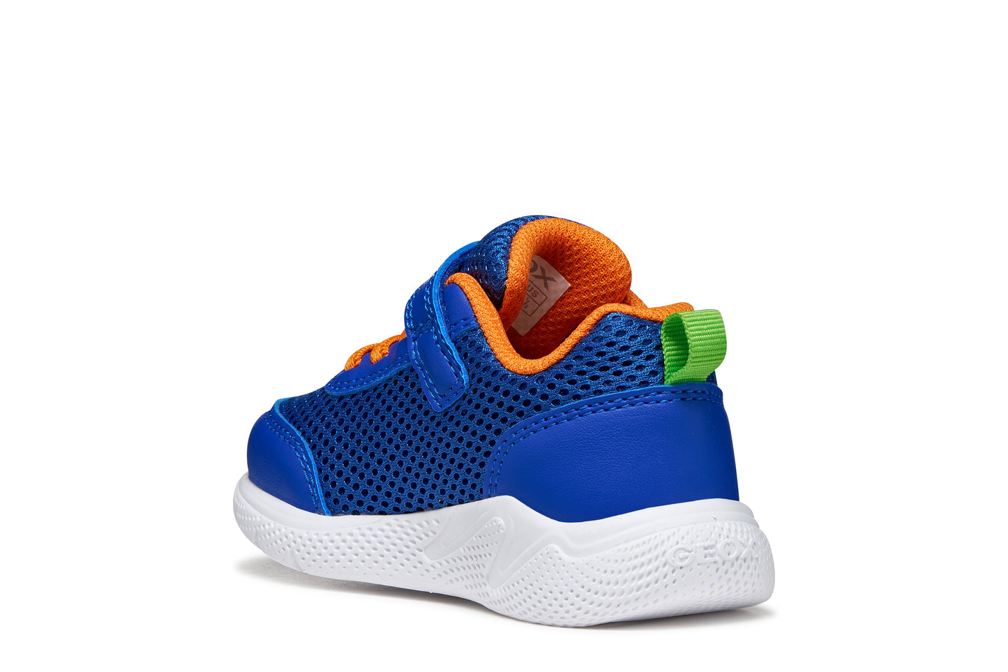 Geox Sprintye Boys Royal Blue Orange Infants Trainer