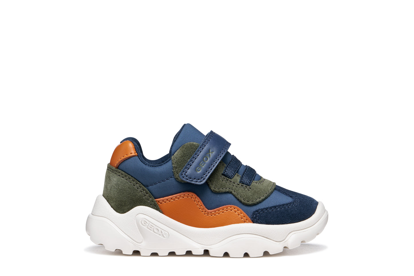 Geox Ciufciuf Boys Navy Orange Trainer