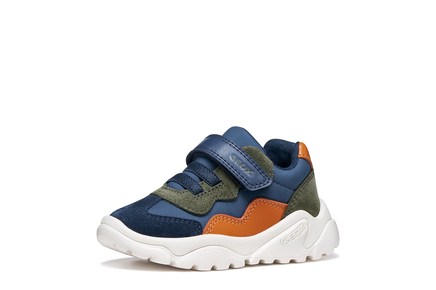 Geox Ciufciuf Boys Navy Orange Trainer