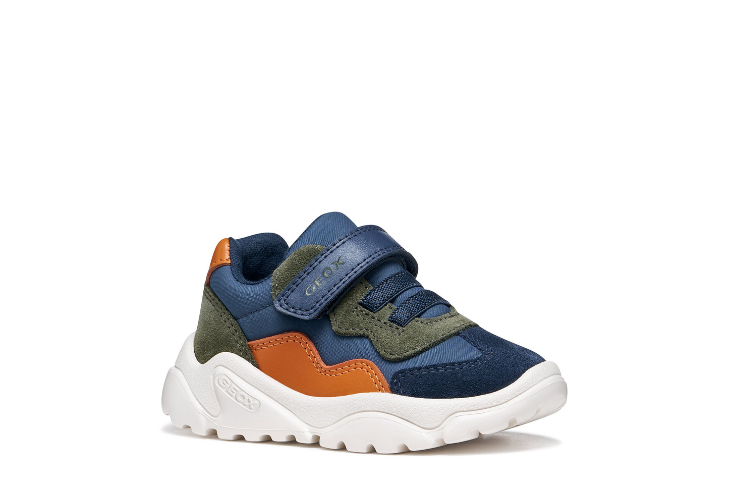 Geox Ciufciuf Boys Navy Orange Trainer