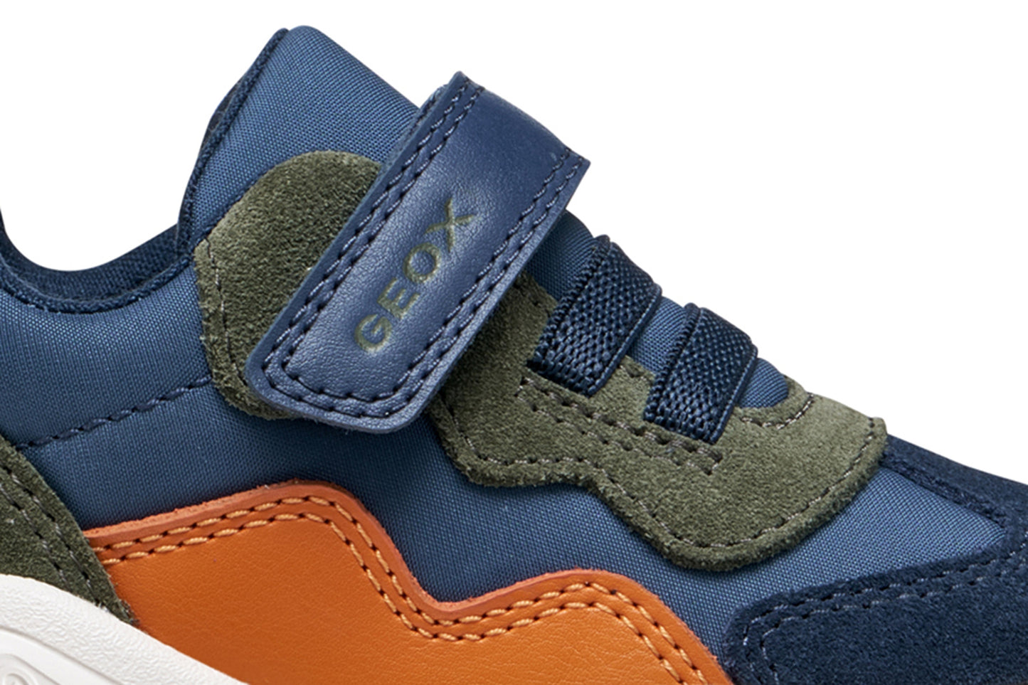 Geox Ciufciuf Boys Navy Orange Trainer