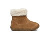 Geox Macchia Girls Whisky Brown Suede Warm Lined Boot