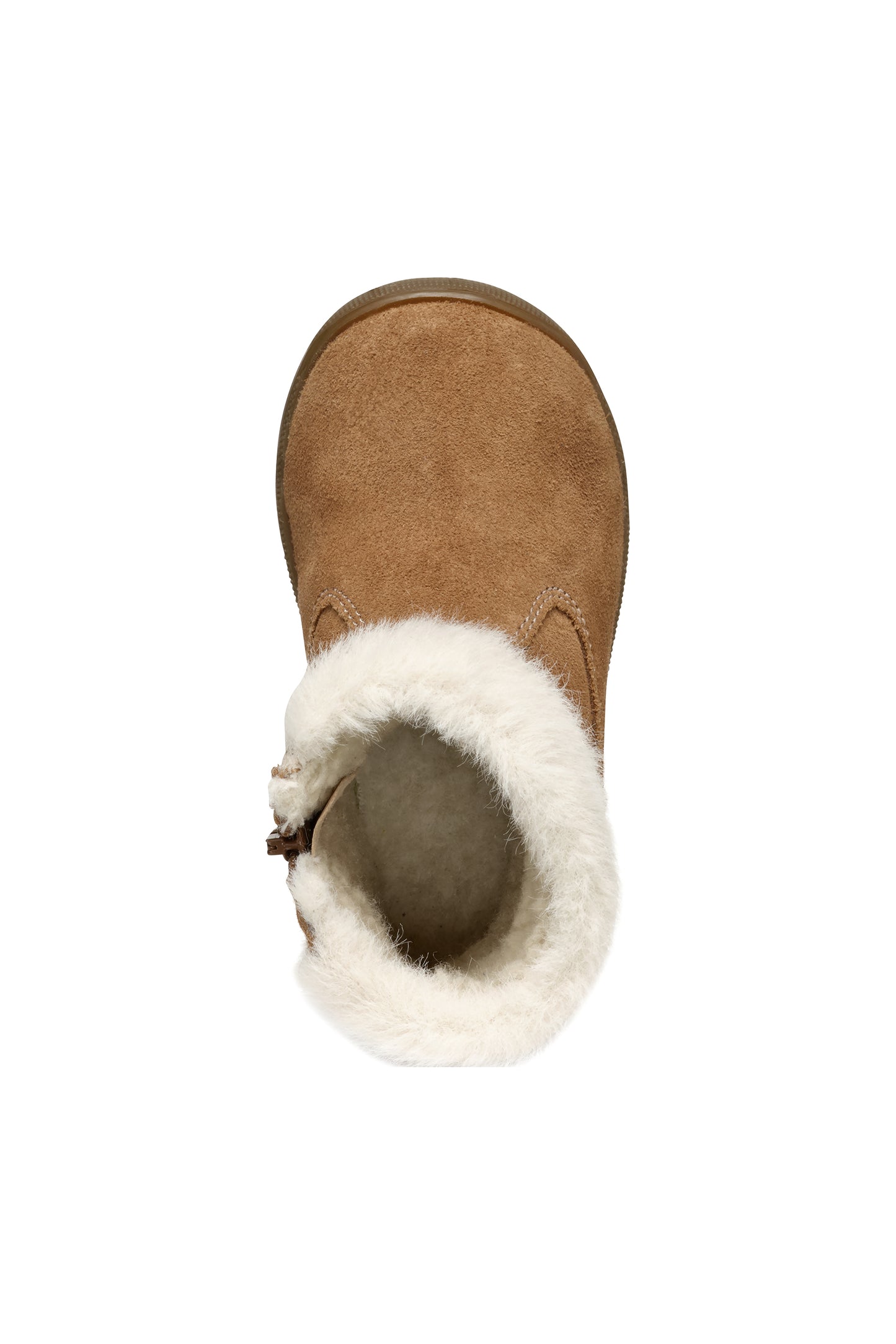 Geox Macchia Girls Whisky Brown Suede Warm Lined Boot