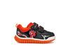 Geox Lightyloo Red Dragon Boys Black Red Trainer