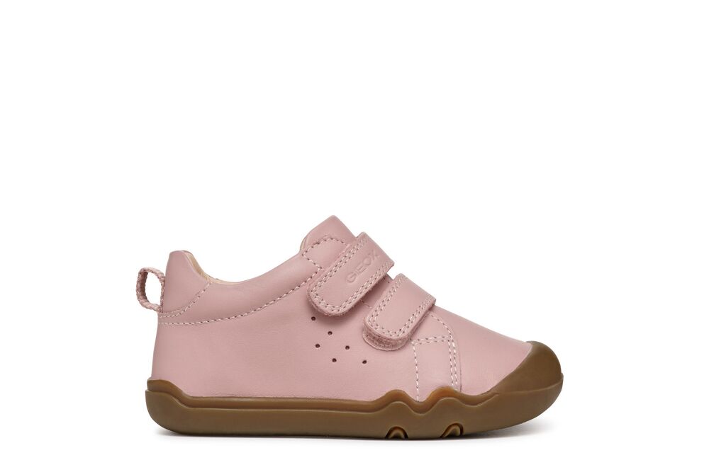 Geox SteppieUp Girls Old Rose Pink Barefoot Shoe