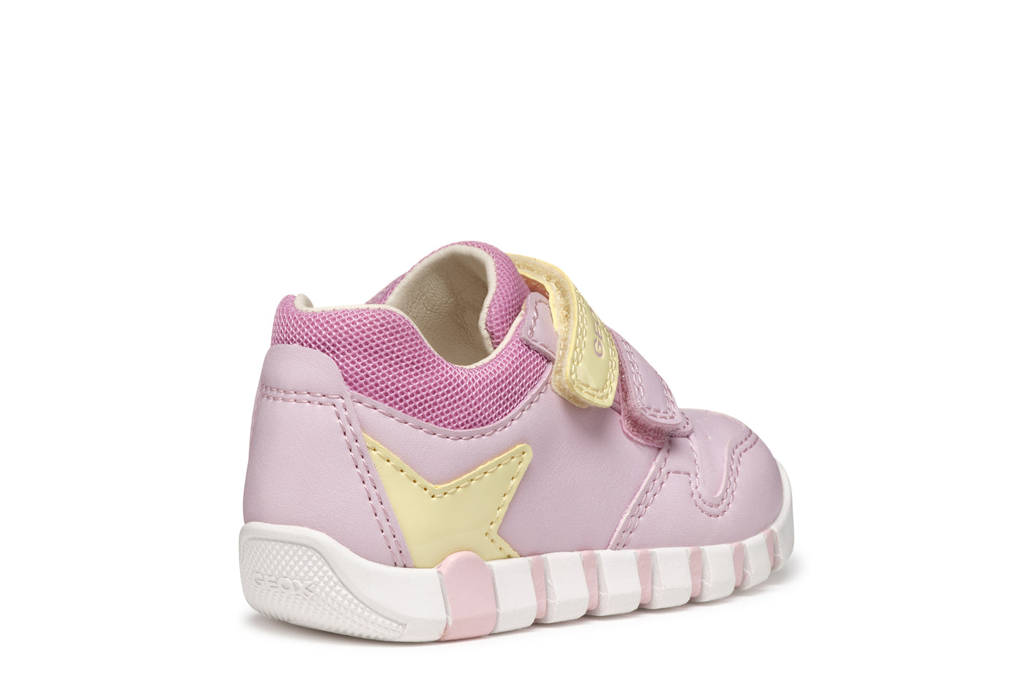Geox Iupidoo Girls Pink Yellow Trainer