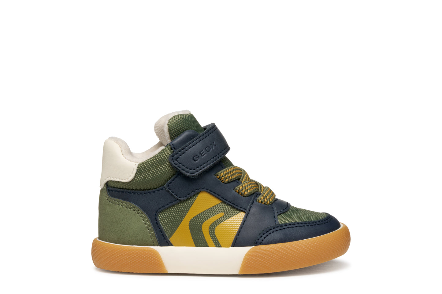 Geox Gisli Infants Boys Green Navy High Top Boot