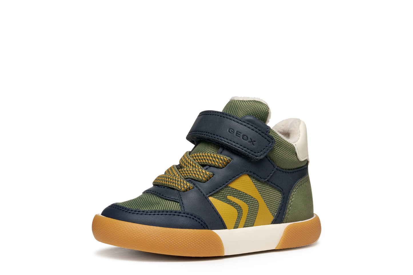 Geox Gisli Infants Boys Green Navy High Top Boot