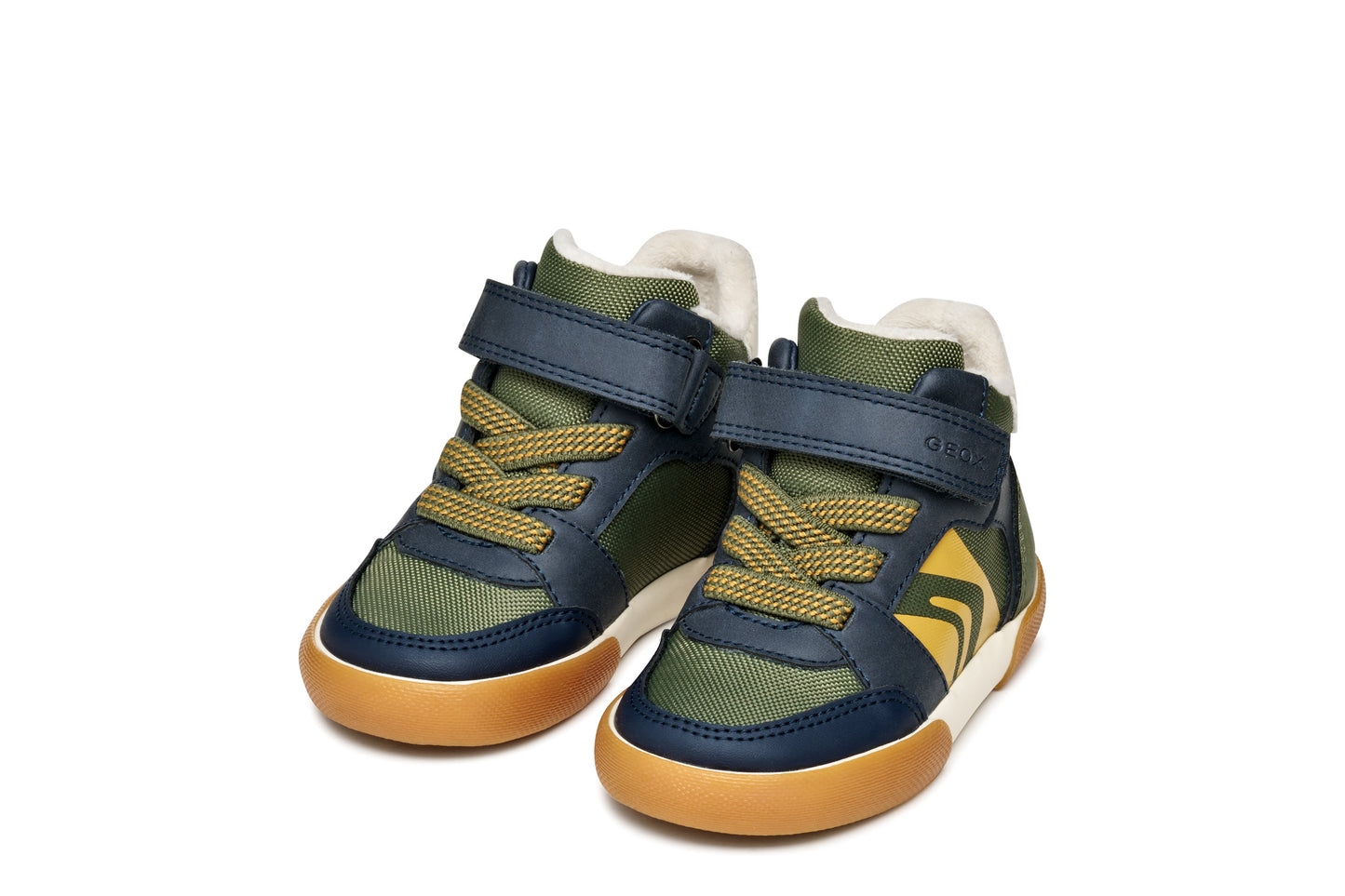 Geox Gisli Infants Boys Green Navy High Top Boot