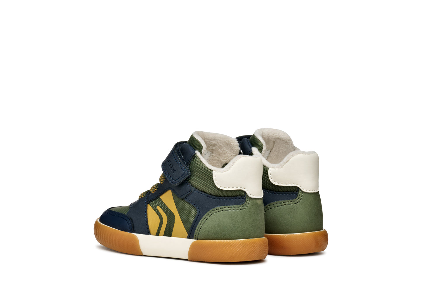 Geox Gisli Infants Boys Green Navy High Top Boot
